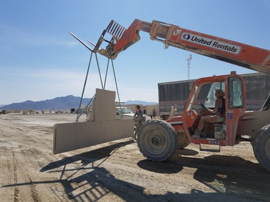 Le travail de déconstruction des infrastructures.