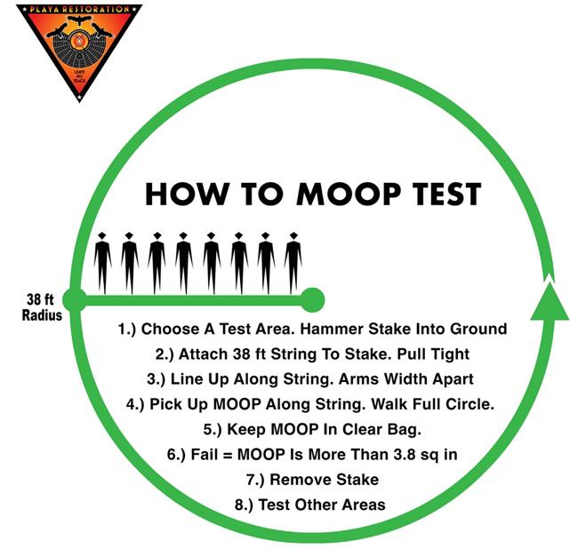 6. Schéma du protocole de récolte du « MOOP test » réalisé par DA (DPW).